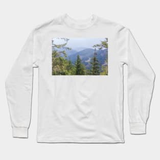 Landscape in the fog, Goslar, Harz Long Sleeve T-Shirt